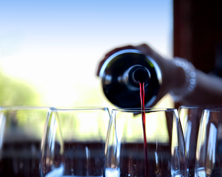 Pouring Wine - Sonoma Wine Tasting