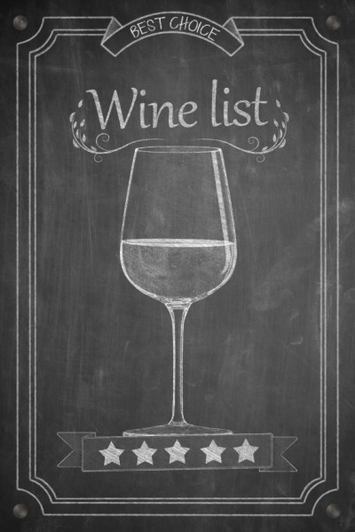 Wine List Chalkboard