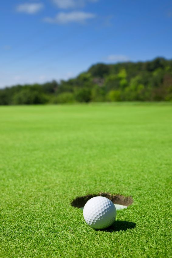 Golf Ball on Golf Course
